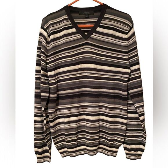 Express 100% Wool V Neck Men’s Sweater Size Medium - Picture 1 of 10